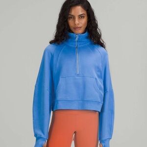 Lululemon Half Zip blue scuba